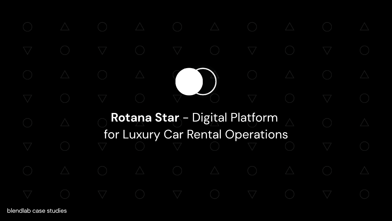 Rotana Star - Digital Platform for Luxury Car Rental Operations